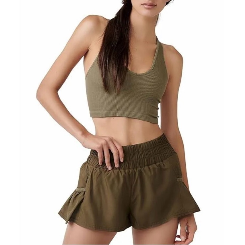 FP Movement by Free People Olive Green Shorts